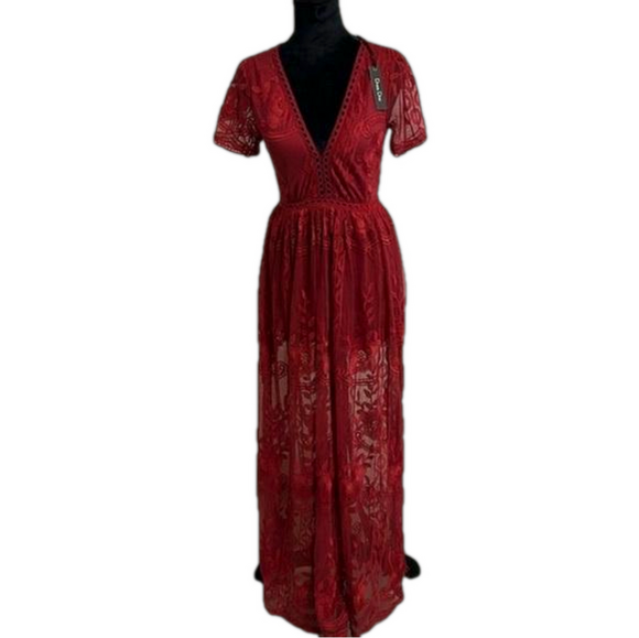 Dress Day Dresses & Skirts - Lace dress with built in bodysuit